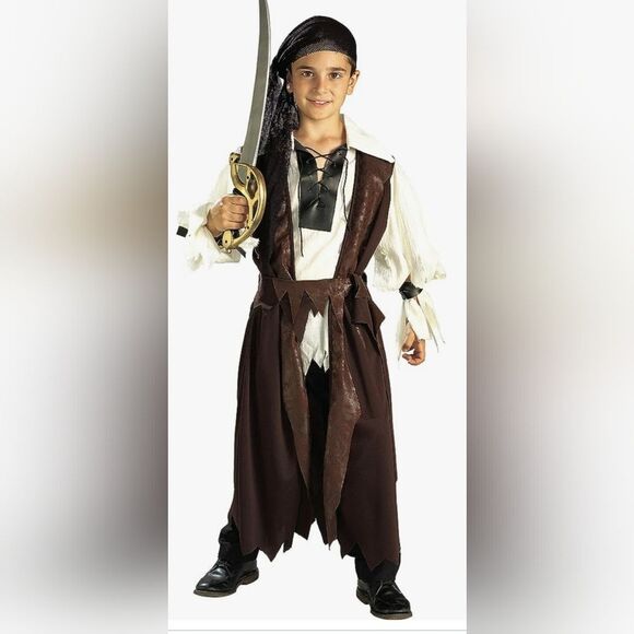 Rubie's Buccaneer Caribbean Pirate Costume Child's Size Large (12-14 years) - Picture 1 of 7